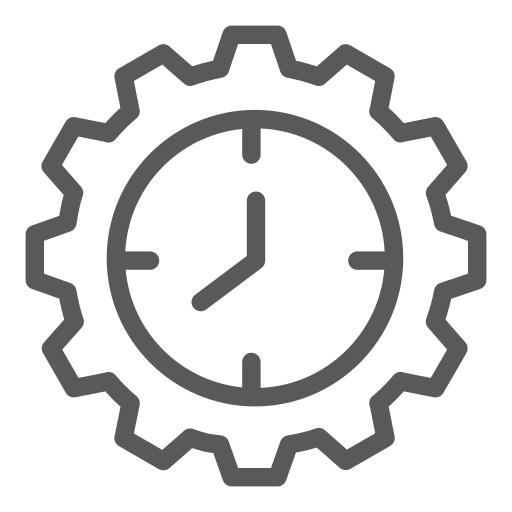 Icon - Clock in a Cog
